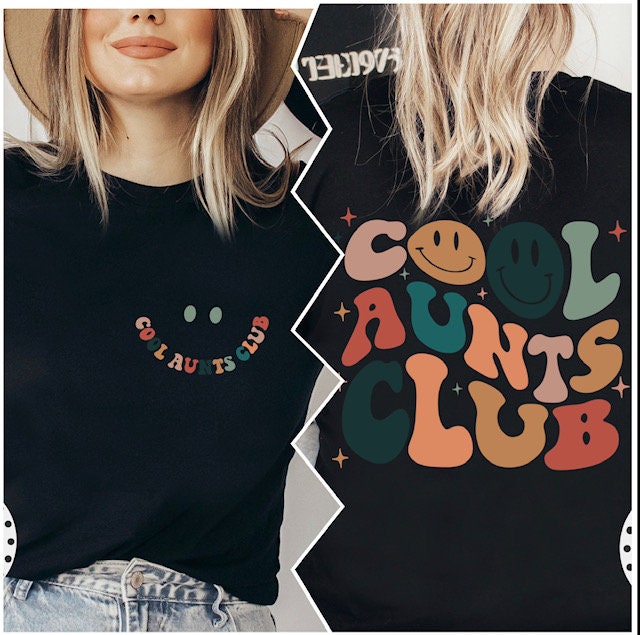 DTF Transfer - Cool Aunt's Club - Front and Back Design – NOT SO PLAIN JANE  Design Co.